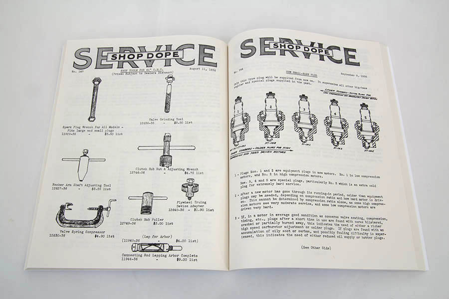 Factory Service Bulletin for 1930-1940 Big Twins
