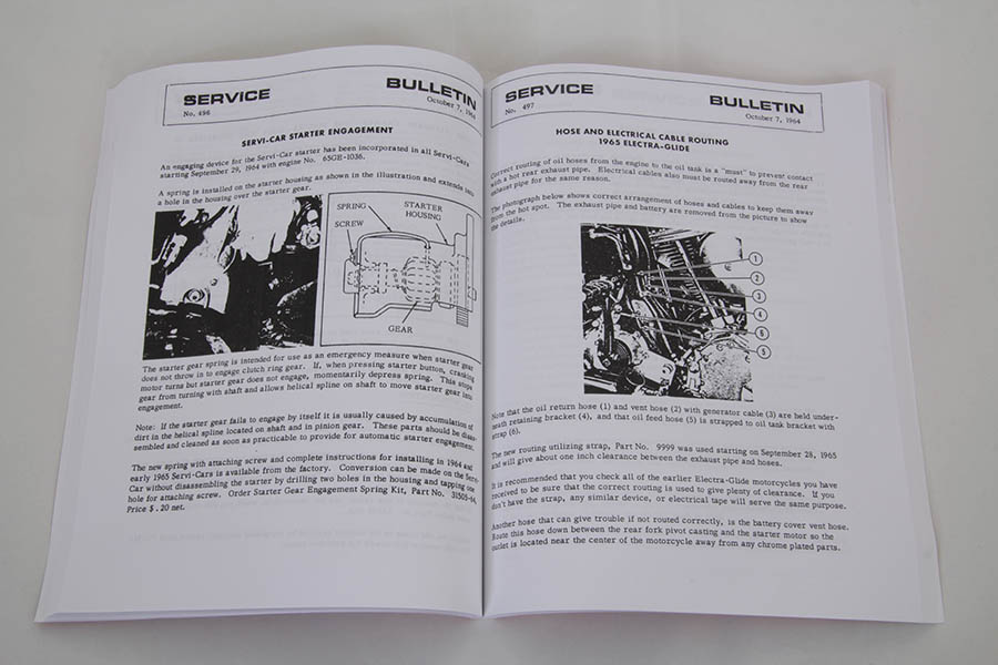 Factory Service Bulletin for 1957-1969 Big Twins