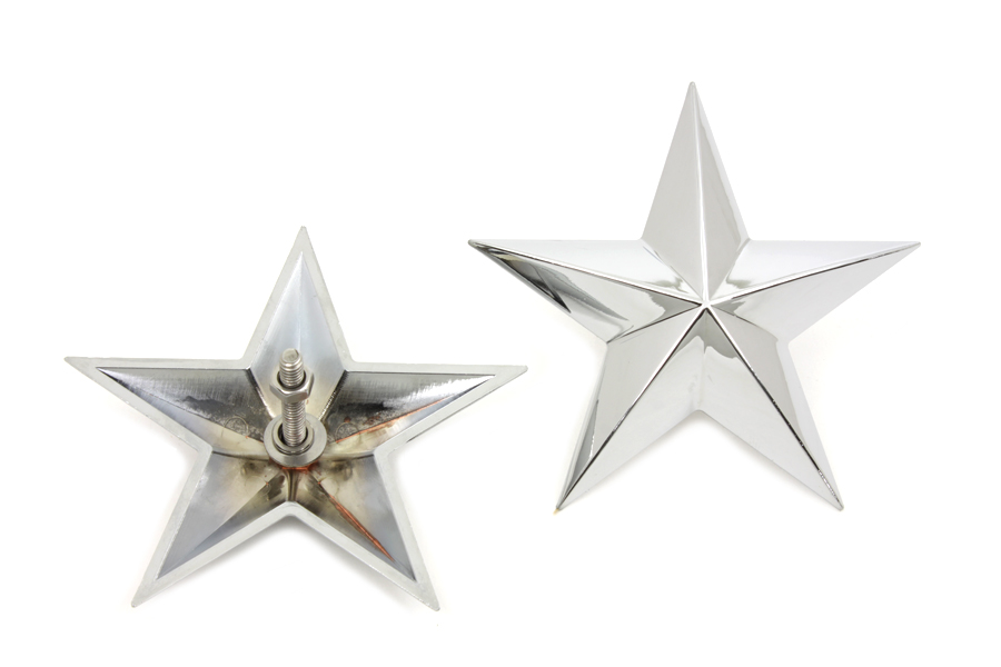 Chrome Decorative Star Stud Set