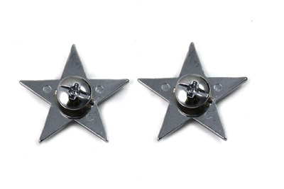 Chrome Decorative Star Studs