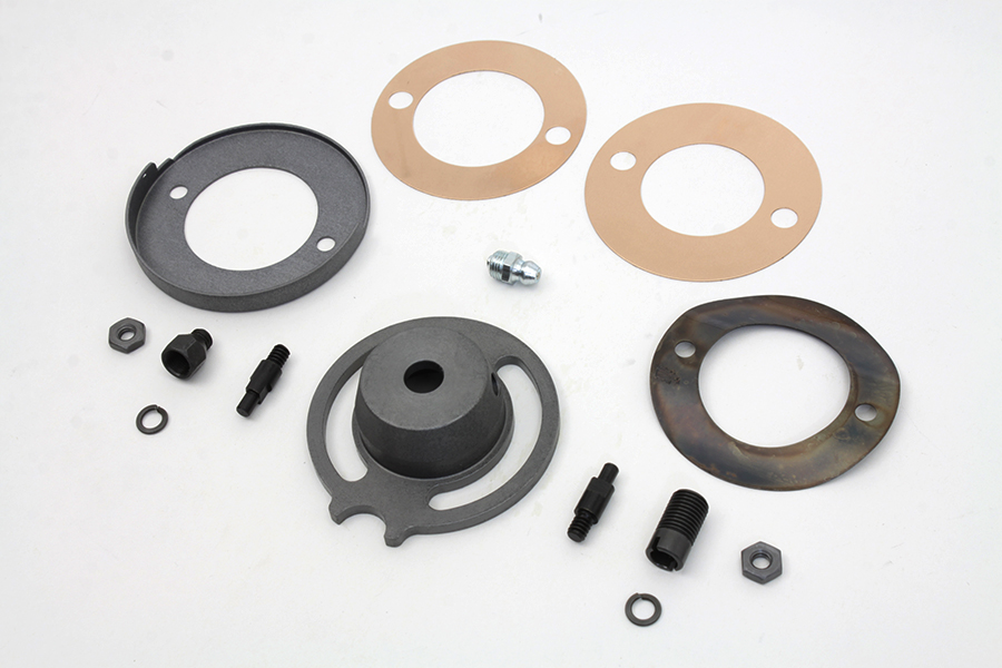 Parkerized Front Brake Plate Cover Kit