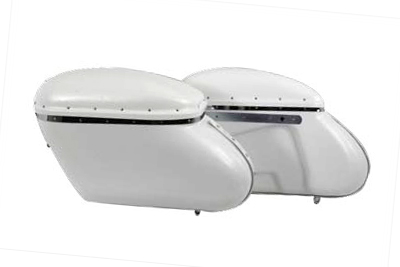 Replica Bubble Saddlebag Set White