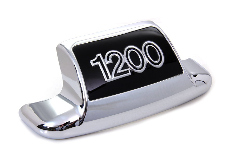 Chrome and Black Rear Fender Tip 1200