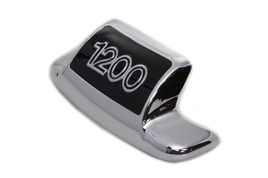 Chrome and Black Rear Fender Tip 1200