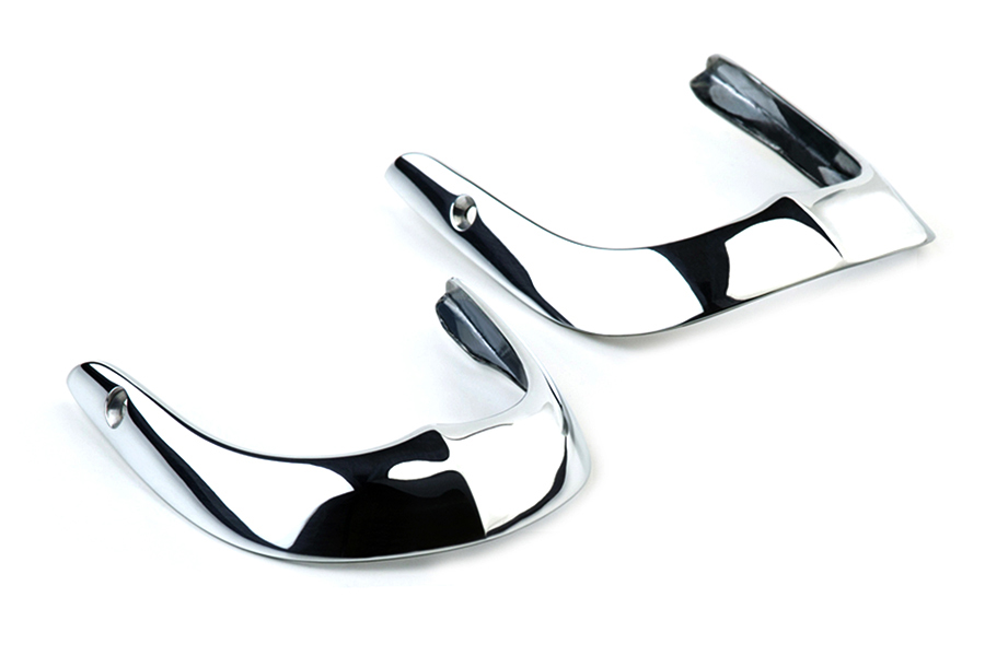 Chrome Front Cast Fender Tip Set