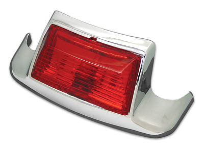Chrome Rear Fender Tip with Light