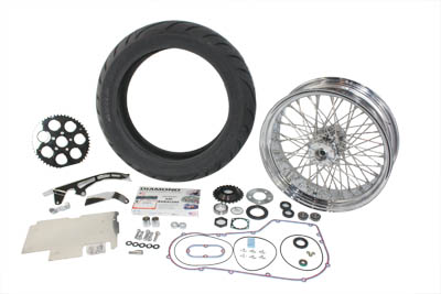 200 Series Rear Tire Wheel Kit for 1987-99 Harley FXST Softail