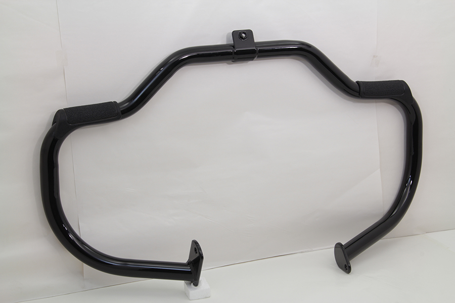 Black Front Engine Bar with Footpeg Pads