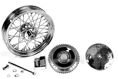 16 Wheel and Brake Drum Assembly Chrome