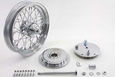 16 Wheel and Brake Drum Assembly Chrome