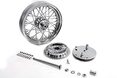16 Wheel and Brake Drum Assembly Chrome