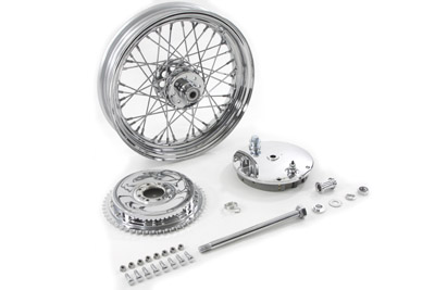 16 Wheel and Brake Drum Assembly Chrome