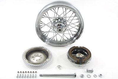 16 Wheel and Brake Drum Assembly Chrome