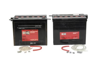 Champion H-12 Battery Set for 1965-1984 FLH Big Twin & XLH