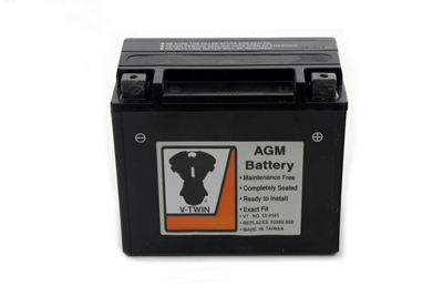 AGM 1991-1996 Big Twins Sealed 12 Volt Black Battery