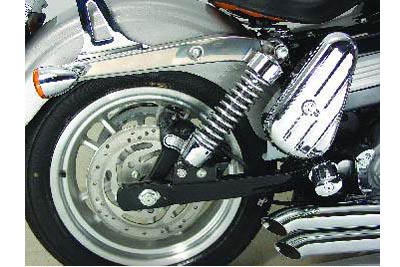 Black 1 Rear Shock Lowering Kit For Fxd 2006 Up Dyna