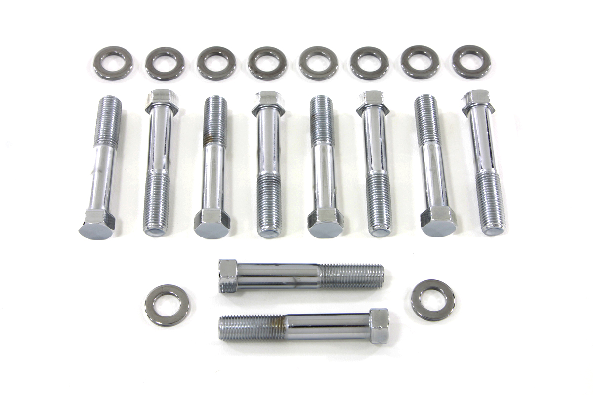 Chrome Stock Head Bolt with Washer