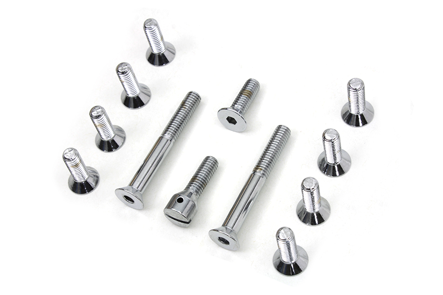 Transmission Top Cover Screw Kit Chrome