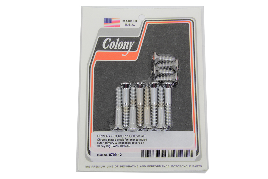 Primary Cover Screw Stock Chrome