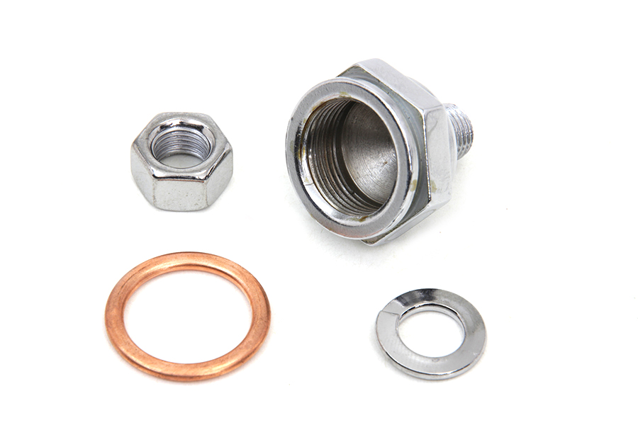 Linkert Carburetor Bowl Chrome Lock Nut